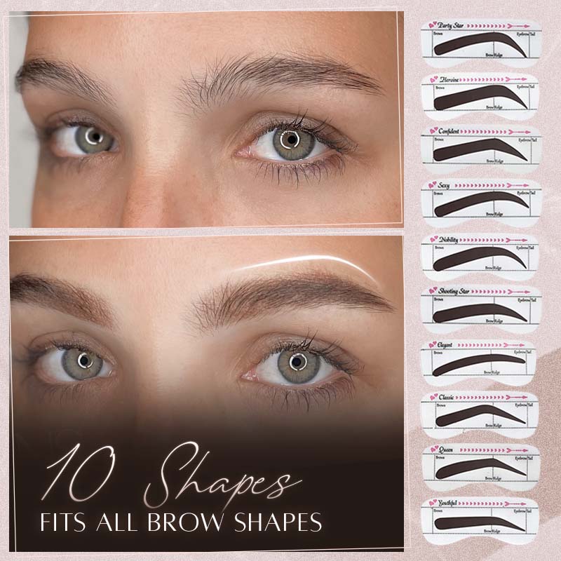 Dobshow™  Perfect Brows Stencil & Stamp Kit