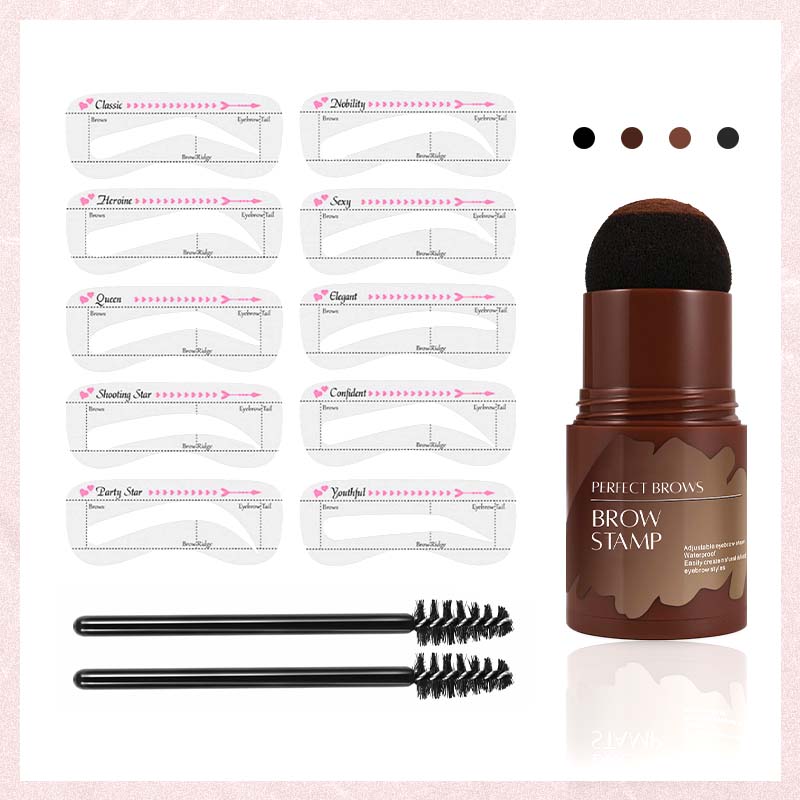 Dobshow™  Perfect Brows Stencil & Stamp Kit