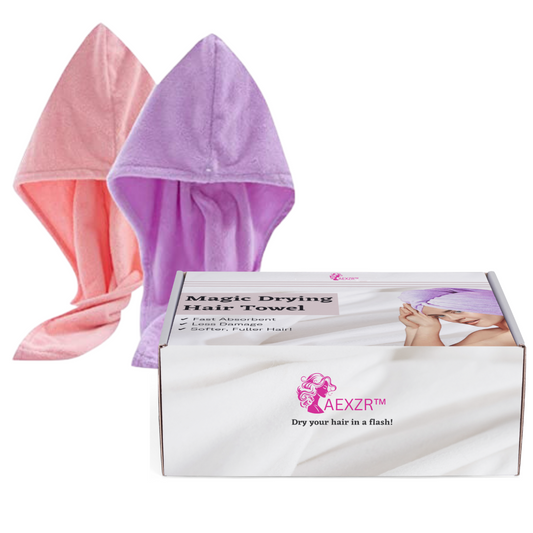 AEXZR™ Magic Drying Hair Towel | 🕒Dry Hair in a Flash