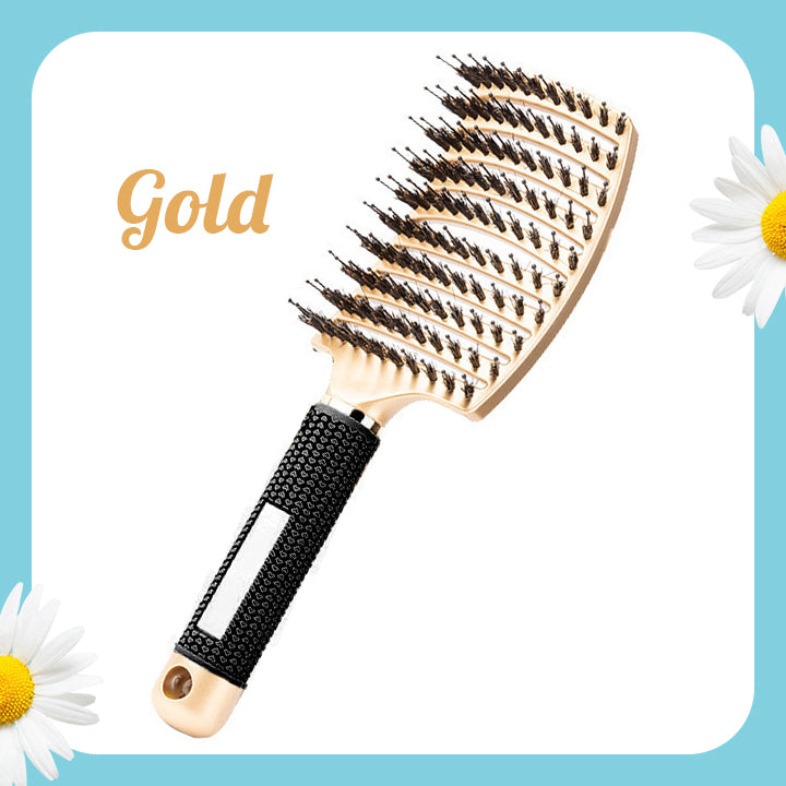 Detangling Nylon Bristle Brush | 🌟 Tangle-Free Hair, Effortlessly!