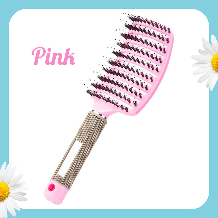 Detangling Nylon Bristle Brush | 🌟 Tangle-Free Hair, Effortlessly!