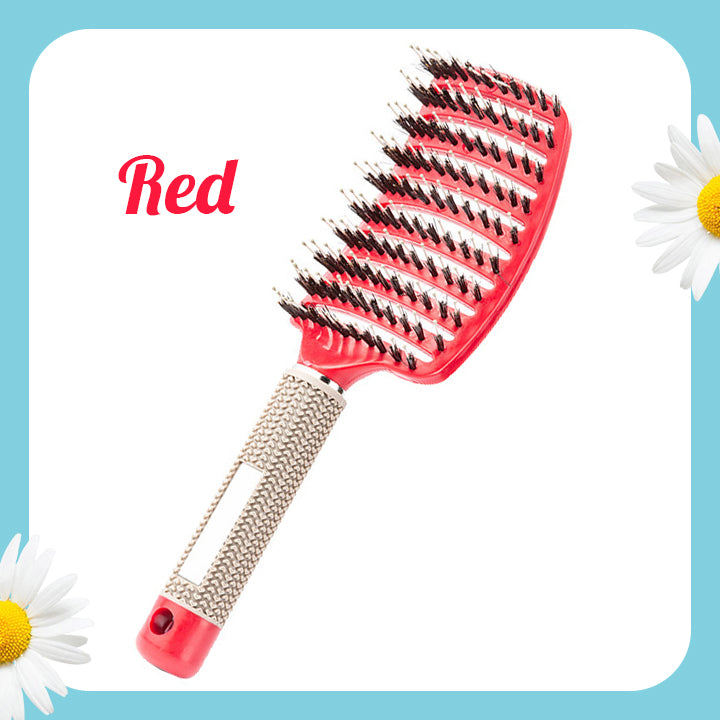 Detangling Nylon Bristle Brush | 🌟 Tangle-Free Hair, Effortlessly!