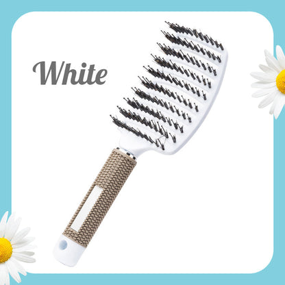 Detangling Nylon Bristle Brush | 🌟 Tangle-Free Hair, Effortlessly!